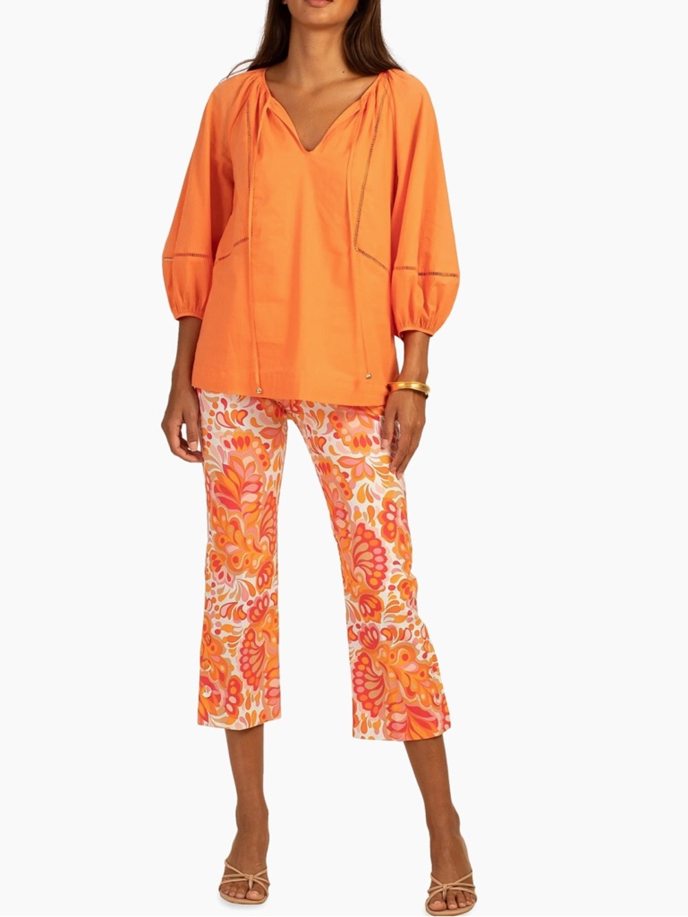 NWT Trina Turk Retro Inspired Bohemian
Ore Cropped Kick-Flare Summer Pants - Picture 8 of 8